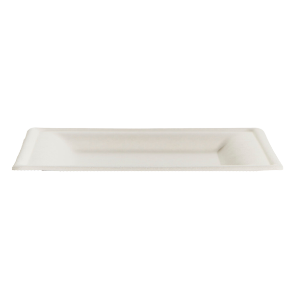 Bioway Sugarcane Square Plate White 10"