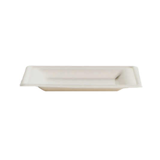 Bioway Sugarcane Square Plate White 6.25"