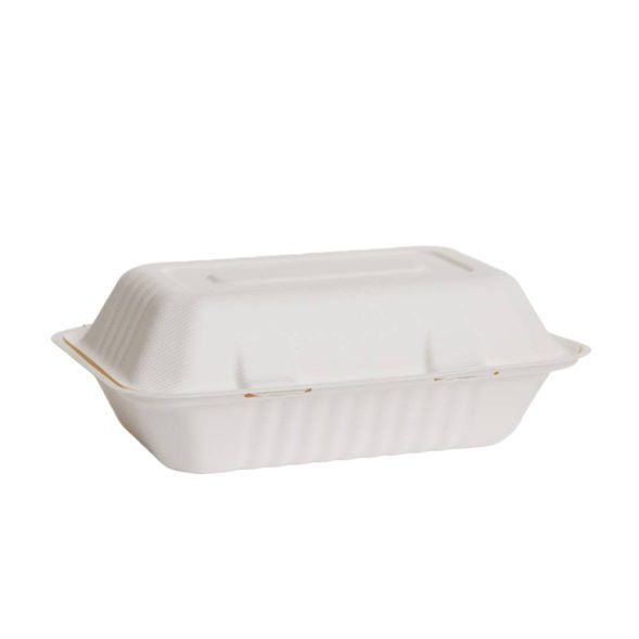Bioway Sugarcane Large Snack Box - White