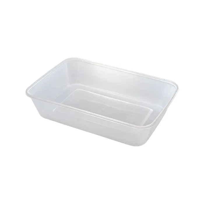Clear Rectangular Container Takeaway - 500ml
