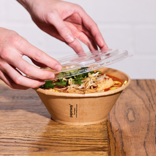 Paperway Deluxa Bowl PP Kraft - 1050ml