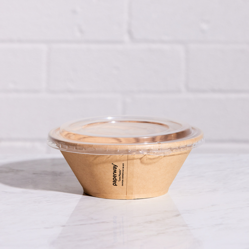 Paperway Deluxa Bowl Lid Clear PP - 1050ml