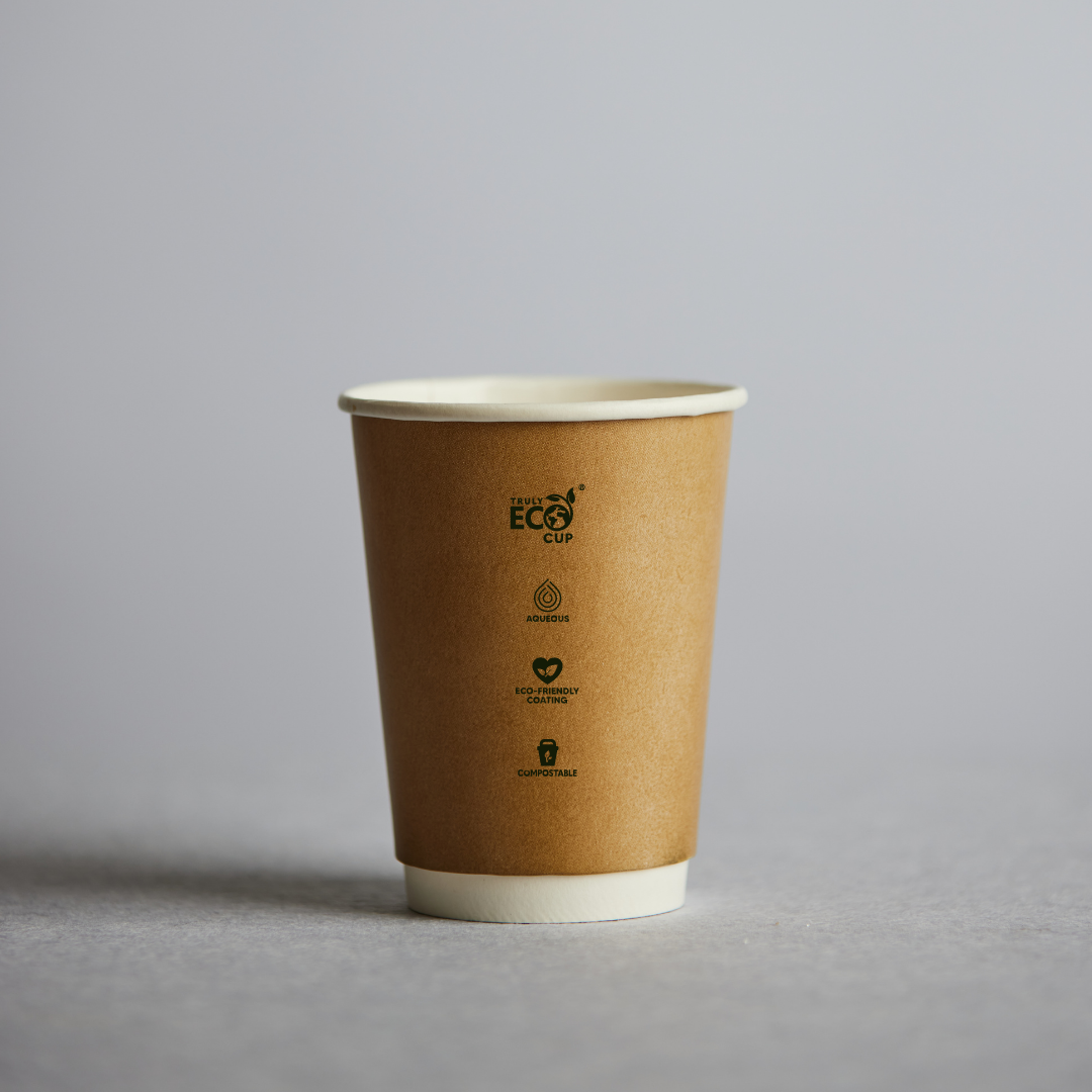 Kraft Truly Eco Double Wall Hot Cup - 8oz Universal 90mm