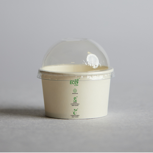 PET Clear Dome Lid to Suit 5oz Ice Cream Cups