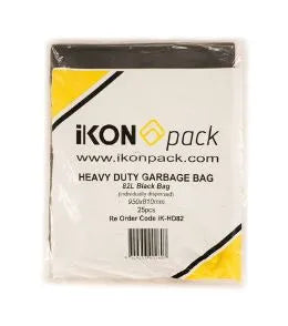 Garbage Bag Black Heavy Duty - 82L