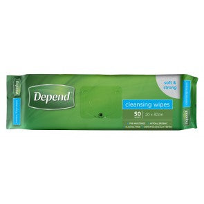 Depend Cleansing Wipes