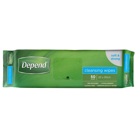 Depend Cleansing Wipes