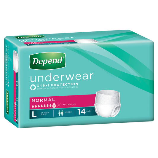 DEPEND® Super Unisex Underwear Large