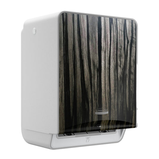 Kimberly-Clark Professional® ICON™ Automatic Roll Towel Dispenser  with Ebony Woodgrain Design Faceplate