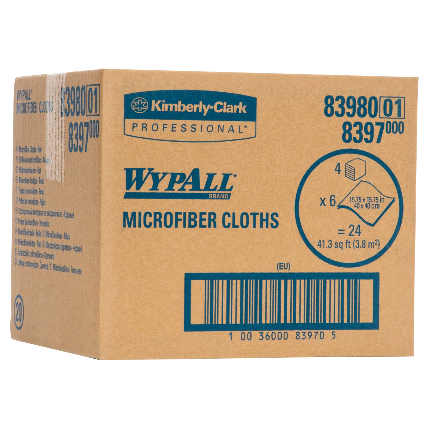 WYPALL® Microfibre Red Cleaning Cloths