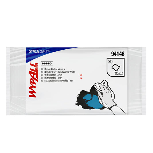 WYPALL® Colour Coded Wipers White Cleaning Wipers