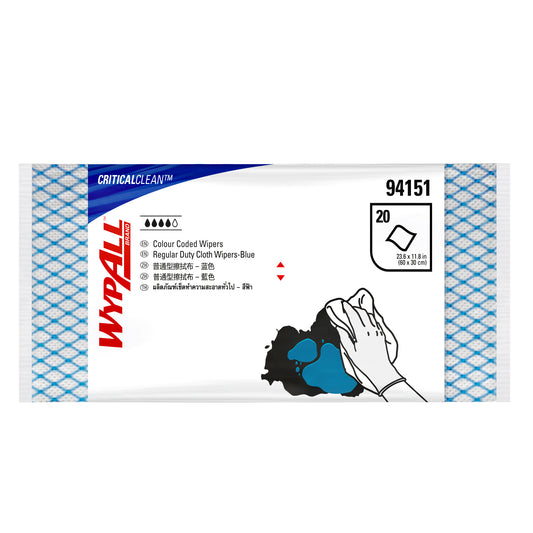 WYPALL® Colour Coded Blue Cleaning Wipers
