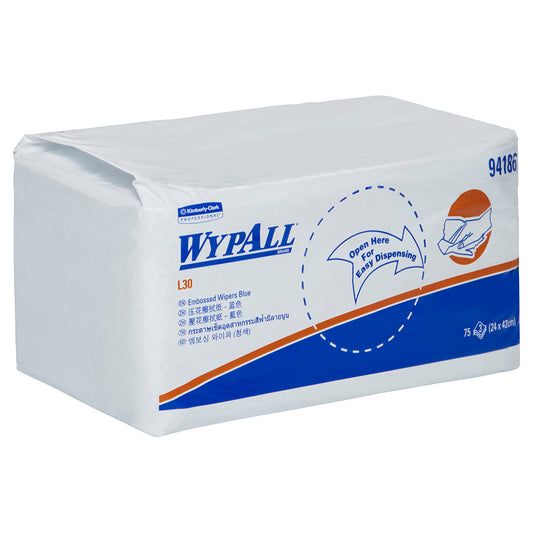 WYPALL® L30 Embossed Wipers, Blue Wipers