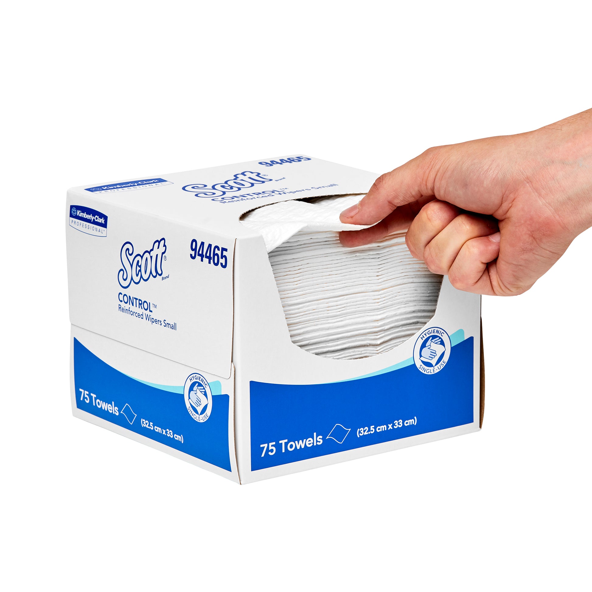 SCOTT® Control Reinforced Small Wipers, White Multi Purpose Wipers 75 ...