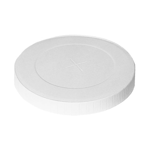 Truly Eco Paper Cold Cup Lid - White Carton: 1,000