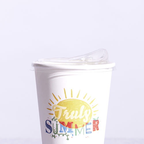 Truly Eco Strawless RPET Clear & Sip Lid