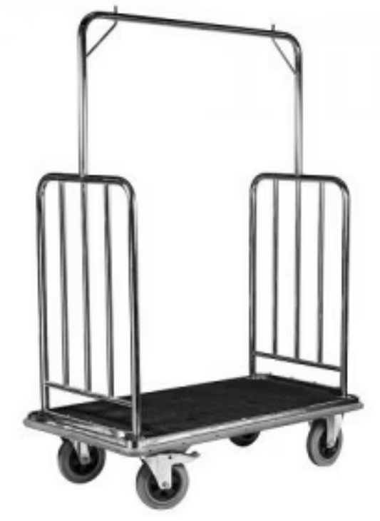 Wagen Heritage Luggage Garment Trolley 4 Star - Medium Silver