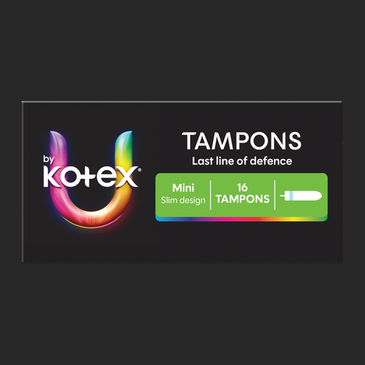 U by Kotex® Mini Tampons-  Carton: 12 x 16 Pack