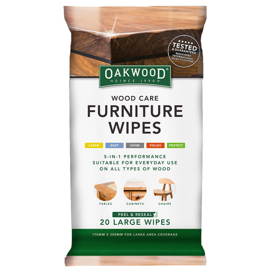 Everyday Wood Care Furniture Wipes 20PK (170 x 300mm) Everyday Wood Care Cleaning Wipes for Timber Furniture and Other Wooden Surfaces Carton: 7 x 20 Pack