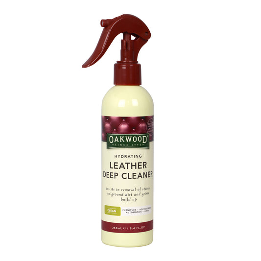 Hydrating Leather Deep Cleaner (250mL) Hydrating Leather Deep Cleaner for Leather Furniture Upholstery; Accessories Carton: 4 x 250ml
