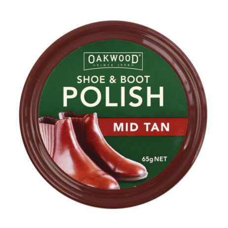 Shoe & Boot Polish Mid Tan (65g) Superior, Nourishing Soft Polish for a Longer Lasting Shine Carton: 12 x 65g