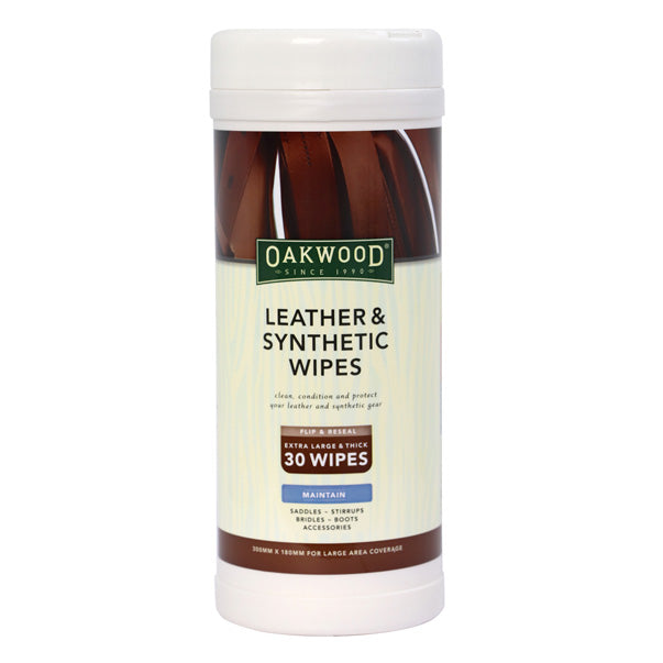 Leather & Syntheric Wipes 30 pack - Carton: 4 Packs
