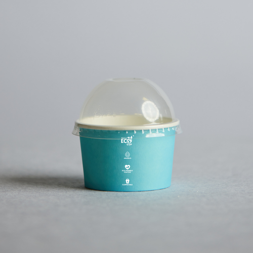 PET Clear Dome Lid to suit 3oz Ice Cream Cups