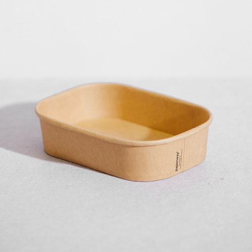 Paperway PP Rectangular Container Kraft - 500ml