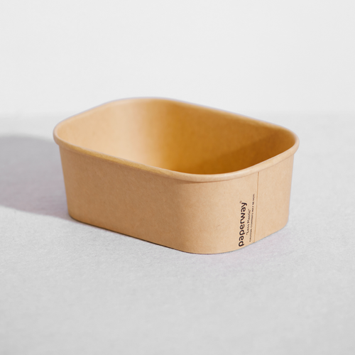 Paperway PP Rectangular Container Kraft - 750ml