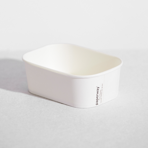 Paperway PP Rectangular Container White - 750ml