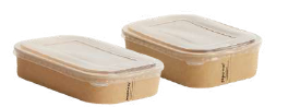 Paperway PP Large Rectangular Container Lid - PP Clear ( Hot/Cold food)