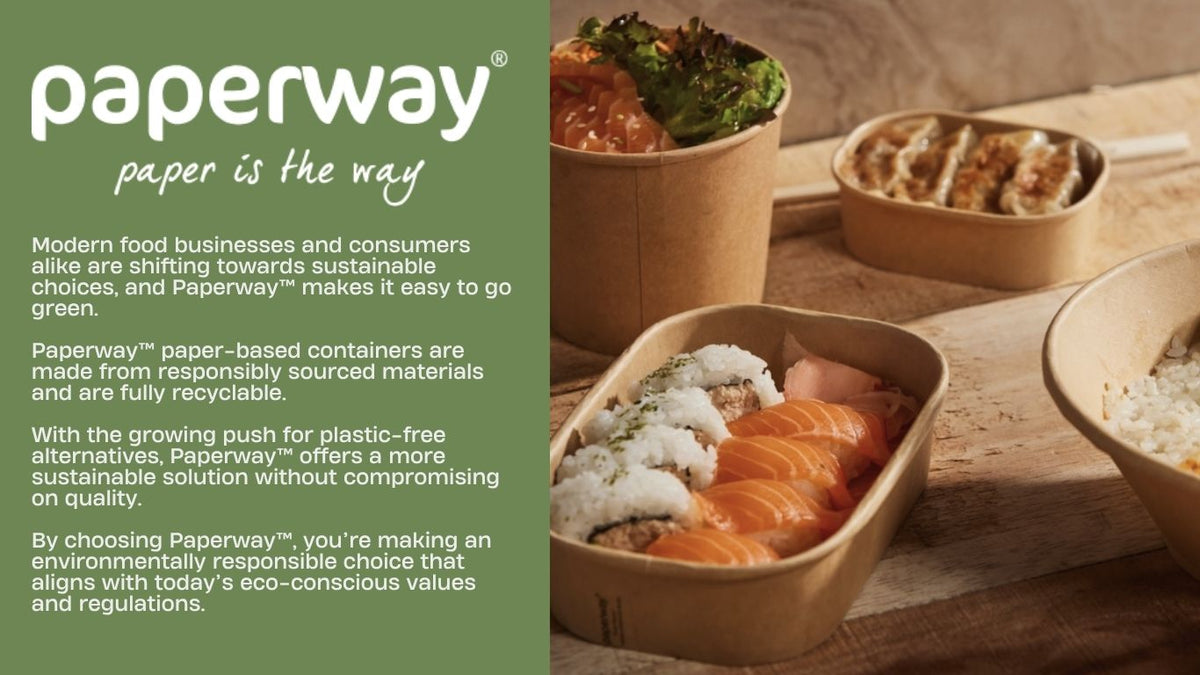 Paperway® Sustainable Food Containers | Microwave & Freezer Safe | BPM ...