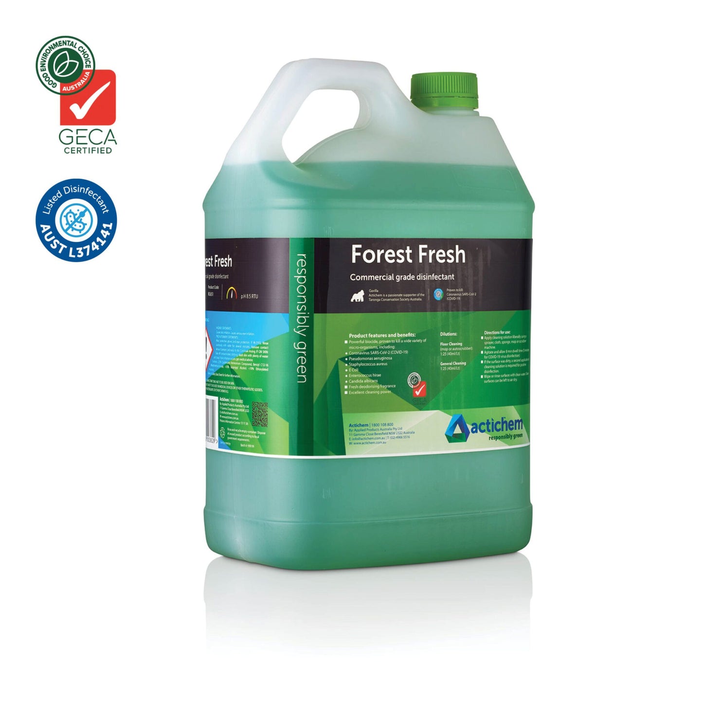 Forest Fresh Disinfectant - 5L TGA & GECA Approved