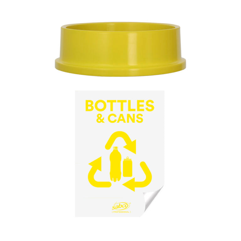 EnviroPlastic Recycling Station Lid & Sticker - Bottles & Cans