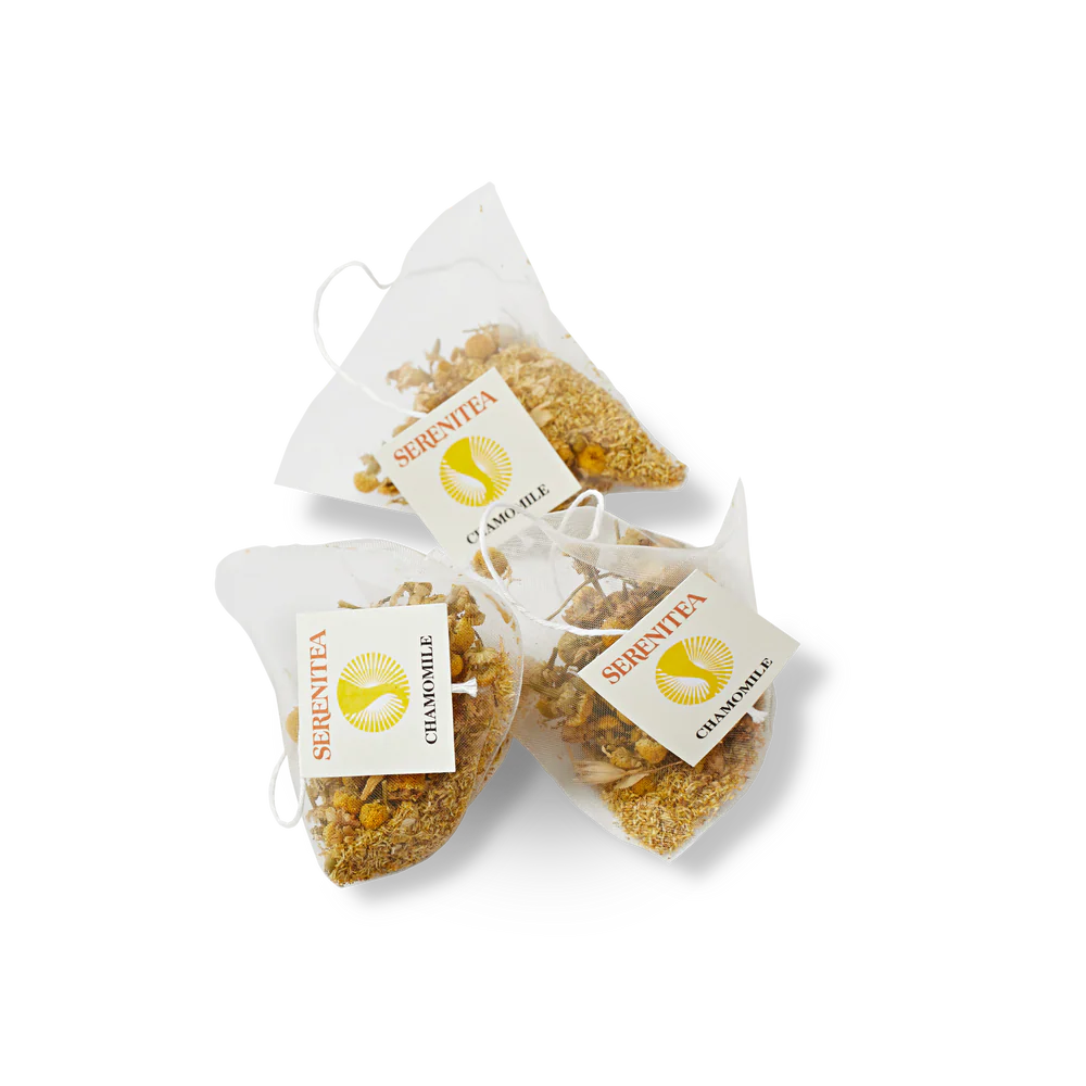 Serenitea Organic Chamomile Compostable/ Biodegradable Pyramid Tea Bag Carton 6 x 50