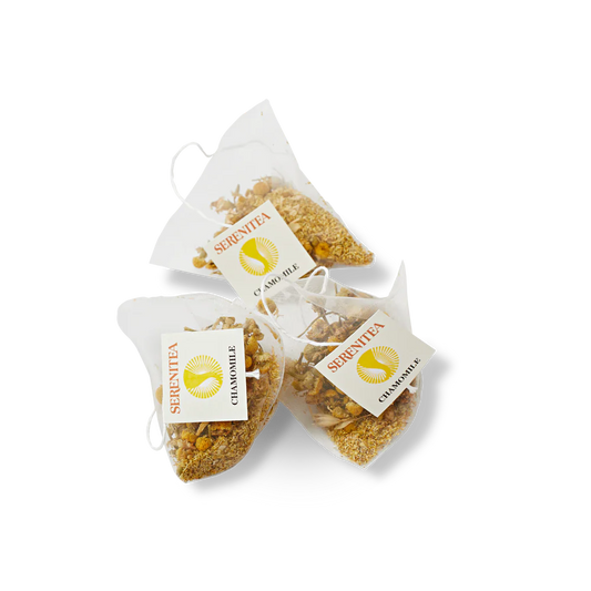 Serenitea Organic Chamomile Compostable/ Biodegradable Pyramid Tea Bag Carton 6 x 50