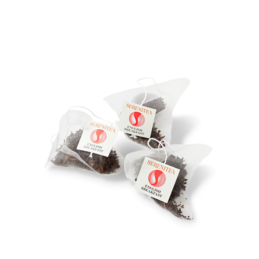 Serenitea Oranic English Breakfast Pyramid Compostable/Biodegradable Tea Bags Carton: 6 x 50