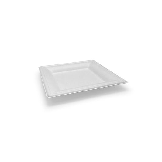 Sugarcane Square Plate - 8"
