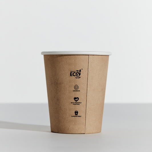 Kraft Print Truly Eco Single Wall Hot Cup - 10oz