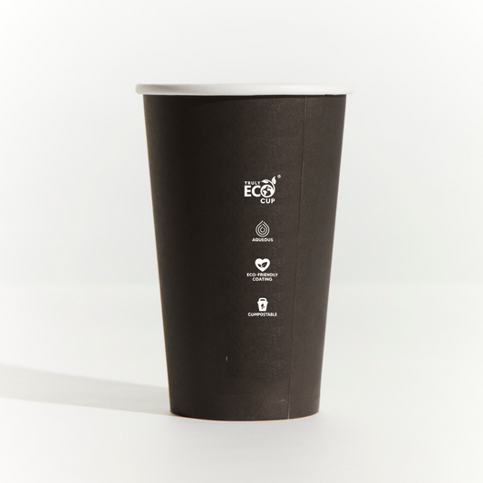 Black Truly Eco Single Wall Hot Cup - 16oz