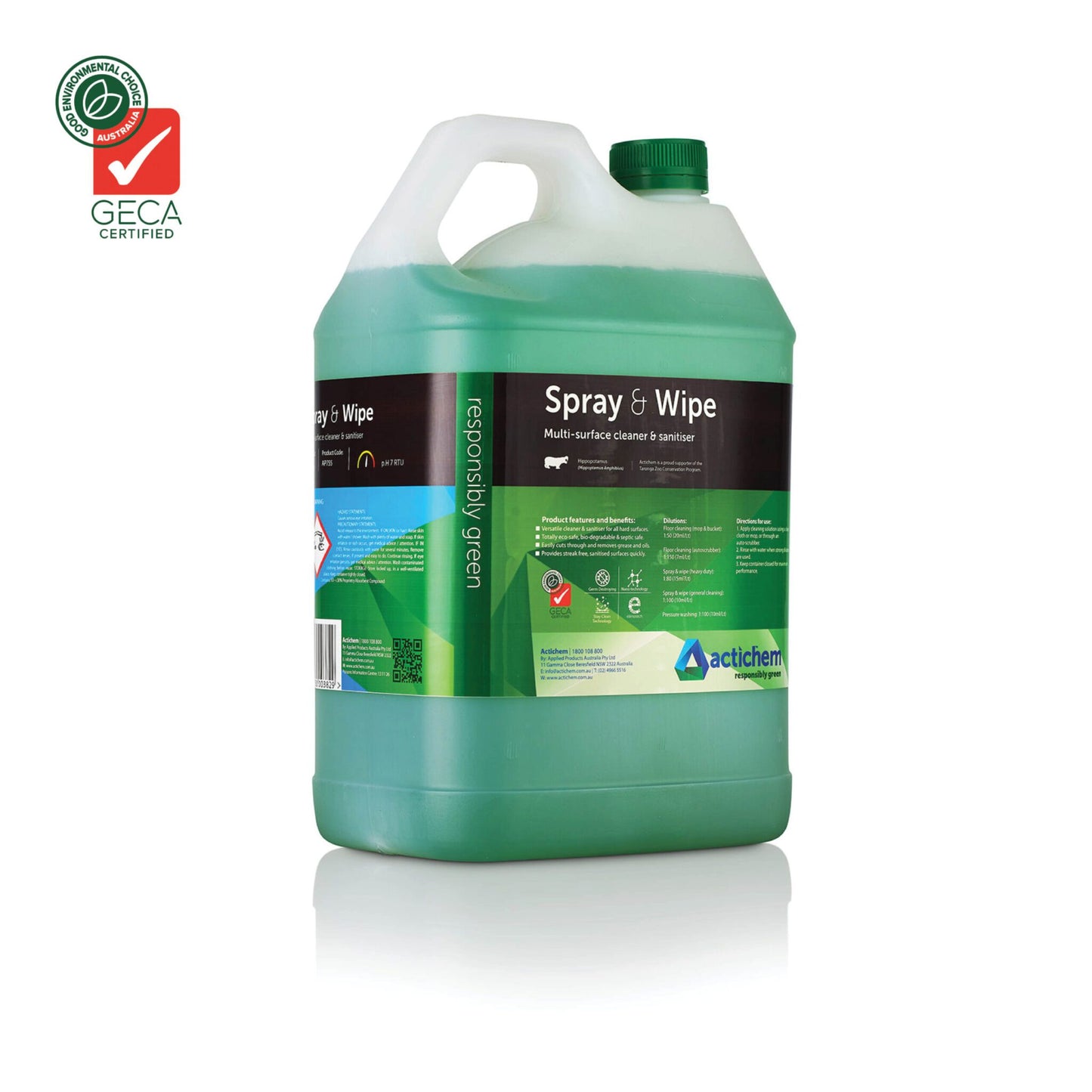 Spray n Wipe - 5L GECA Approved
