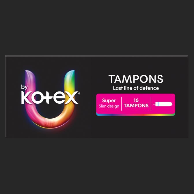 U by Kotex® Super Tampons  BULK - Carton: 6 Packs