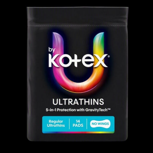 U by Kotex® Ultrathin Regular Pads – Non-Wing - Carton 6 Packs