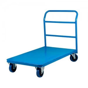 Wagen Workhorse Platform Trolley Single Handle Medium Blue