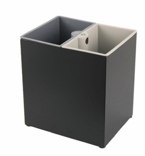 Dual Stream Waste Rectangular Bin - 2x7L Compartments Carton: 4 Bins