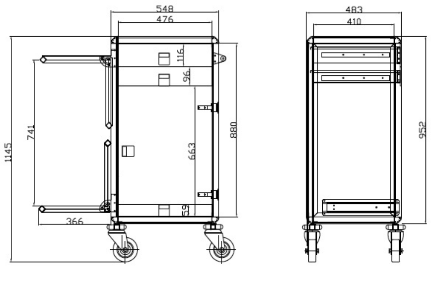 Wagen Luxe Petite Butler Trolley