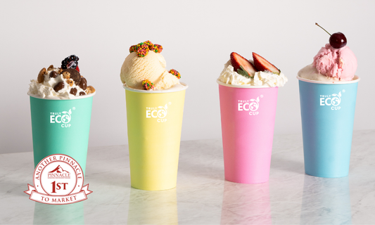Truly Eco Paper Pastel  Cold Cup - 22oz Carton: 1,000
