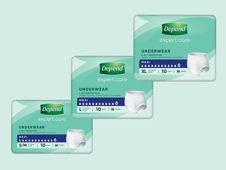 Depend® Expert Care Maxi Underwear Large - Carton: 4 Packs