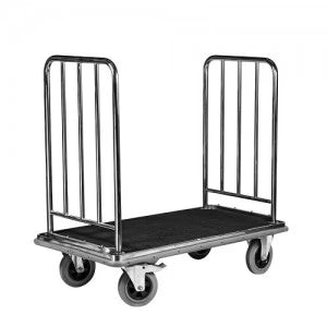 Wagen Heritage Luggage Platform Trolley 4 Star - Medium Silver